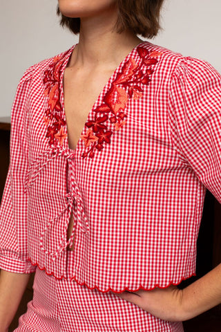 Anna Cate Jane Top, Picnic Plaid