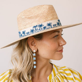 Sunshine Tienda Palm Hat, Tropical Toile