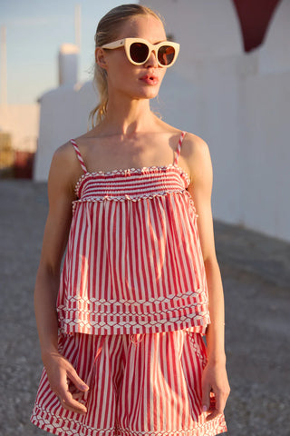 Oliphant Sadie Top, Sconset Red