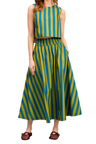 Livro Pavilion Skirt, Citron Stripe