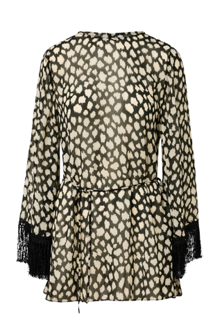 Roame. Pandora Fringe Dress, Sauvage Noir