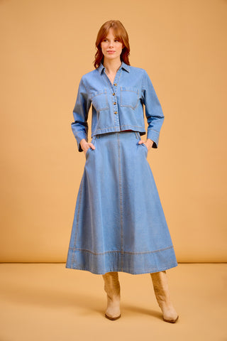 Olivia by Livro Asbury Skirt, Denim
