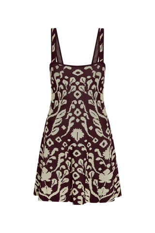 Misa Elodie Dress, Mirrored Botanicals