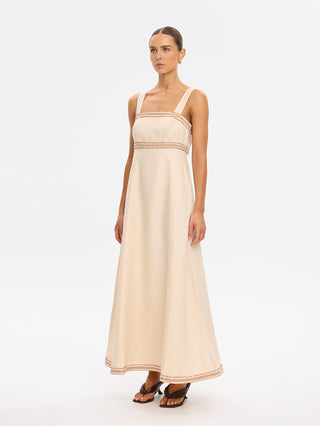 Kivari Freya Maxi Dress, Cream