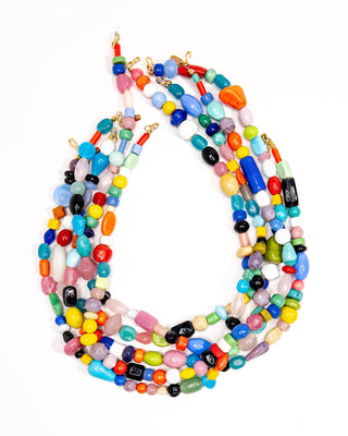 Gather Goods Mixed Vintage Glass Necklace