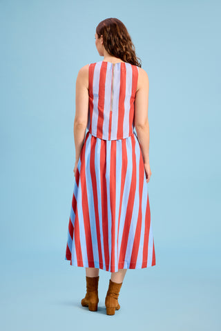 Livro Pavilion Skirt, Hearth Stripe