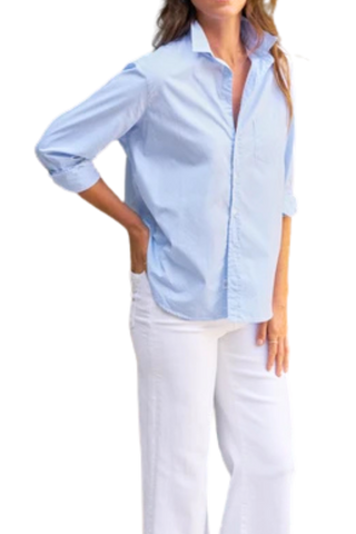 Frank & Eileen Eileen Relaxed Button-Up Shirt, French Blue