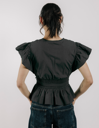 Love the Label Madelyn Top, Black