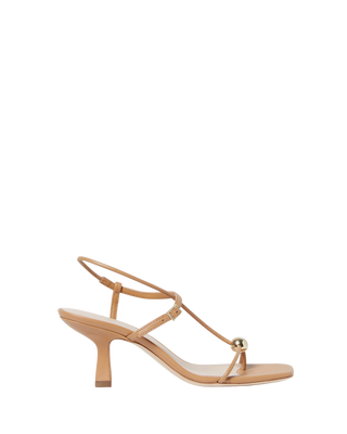 Loeffler Randall Triana Strappy Mid Heel Sandal, Dune