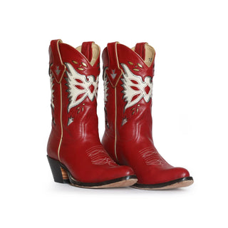 TS Fraulein Boot Co Thunderbird Cowboy Boot, Red
