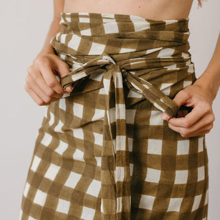 Sunshine Tienda Tie Sarong, Painted Gingham