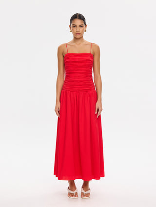 Kivari Aylin Maxi Dress, Red
