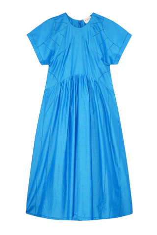 Mirth Shanghai Dress, Egyptian Blue