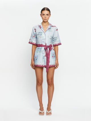 Kivari Sintra Playsuit, Blue