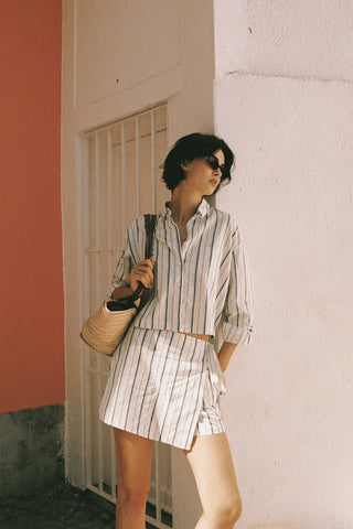 Trovata Gracia Skort, Verde Stripes
