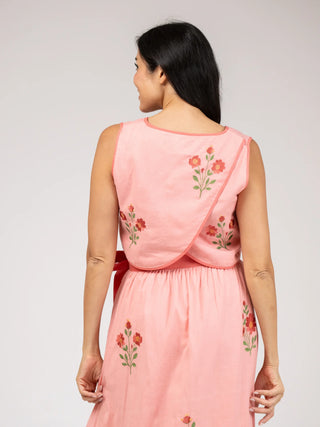 Beau & Ro Beach Tank, Pink Fleur