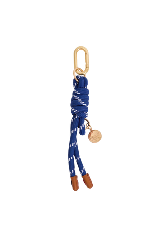 Clare V. Barrel Knot Fob, Navy