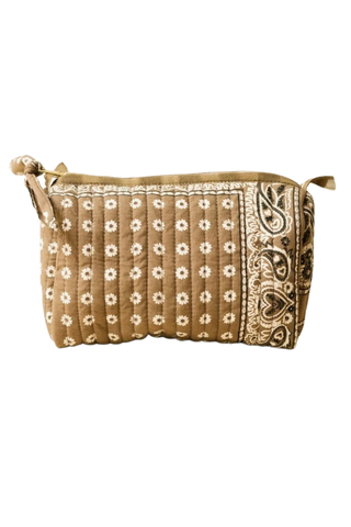 Sunshine Tienda Small Pouch, Olive Bandana