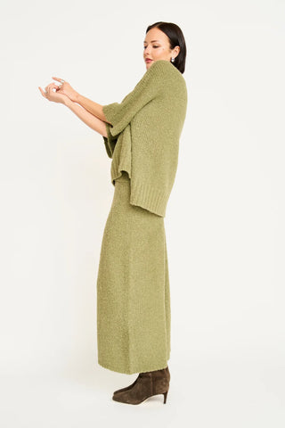 Mirth Estes Boucie Knit Skirt, Matcha