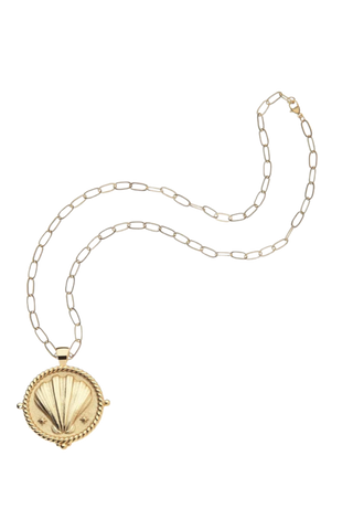 Jane Win STRONG Clamshell Drawn Link Necklace