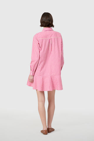 Livro Polly Dress, Raspberry Pinstripe