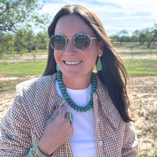 TS Christina Greene Desert Sky Turquoise Beaded Necklace