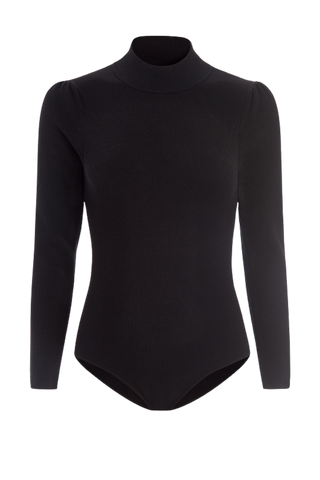 Marie Oliver Barrett Knit Bodysuit, Black