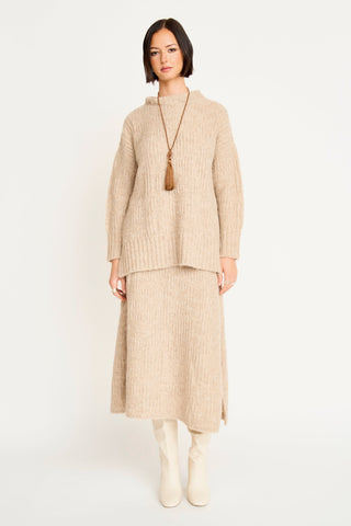 Mirth Salida Pullover Sweater, Wheatfield