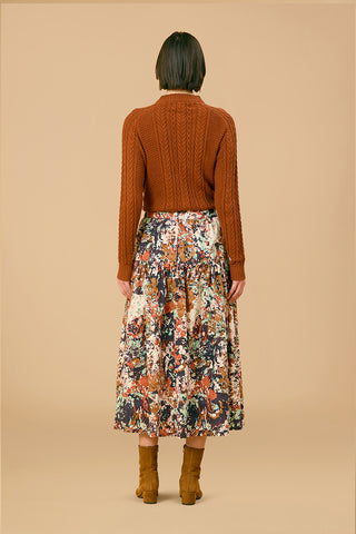 Olivia by Livro Fisherman Cardigan, Chestnut