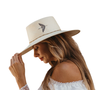 Freya Crane Hat, Natural