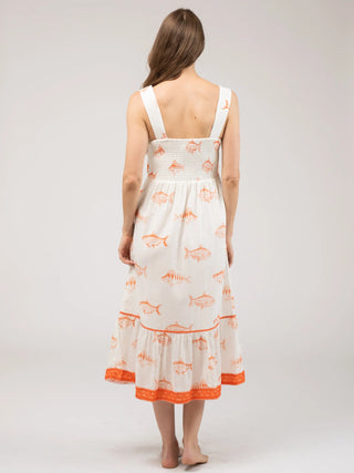 Beau & Ro Blake Dress, Fish Orange