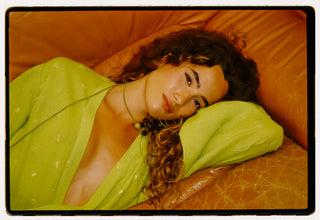 BOTEH Solene Sequin Robe Dress, Chartreuse