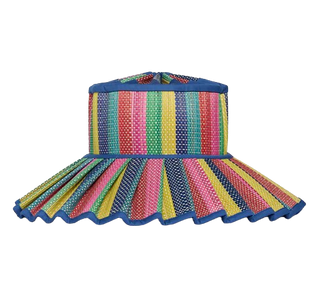 Lorna Murray x Kathy Hilton Luxe Capri Hat, Resort Party Ultramarine