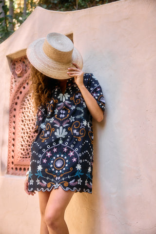 Cleobella Mische Mini Dress, Black