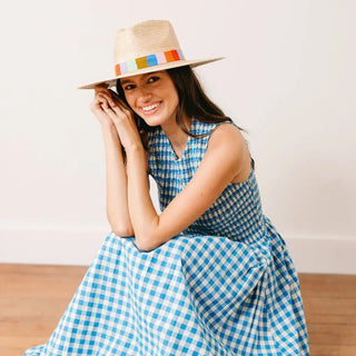 Sunshine Tienda Palm Hat, Confetti Stripe