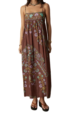 BOTEH Darjeeling Maxi Bodice Dress, Mocha