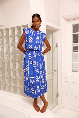 Beyond by Vera Amber Skirt, Sverige Indigo