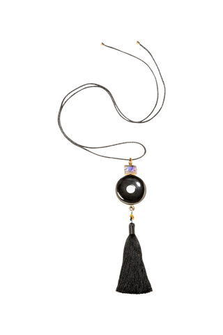 Jennifer Behr Dakota Necklace, Onyx
