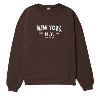 KULE The Oversized New York Sweatshirt, Coffee