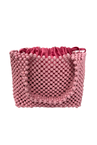 The Riviera Beaded Tote, Cabana Pink
