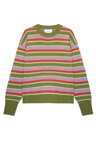 Cocoa Cashmere Jada Jumper, Fig Green