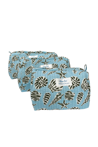 Toiletry Bag Set, Shell Collector Tidepool