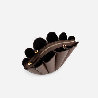 Mlouye Seashell Crossbody, Espresso