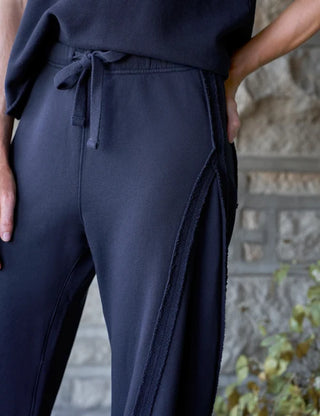 Frank & Eileen Bibi Barrel Leg Sweatpant, Classic Navy