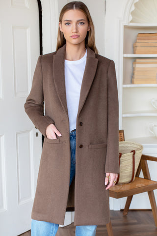 Emerson Fry Tailored Coat, Umber Wool