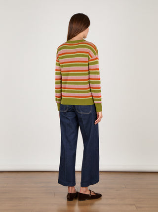 Cocoa Cashmere Jada Jumper, Fig Green