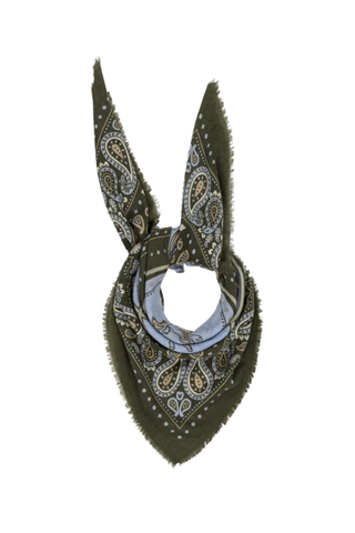 Maison Lecomte Flament Scarf, Rodeo Olive WC