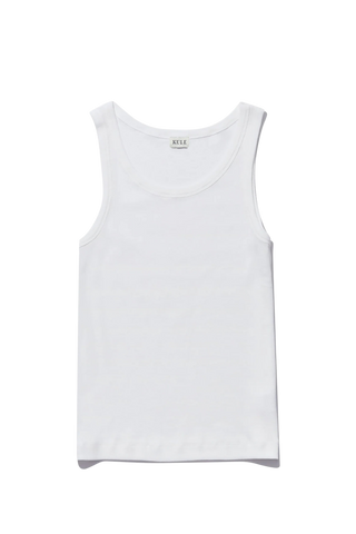 Kule The Ribbed Lenny Tank, White