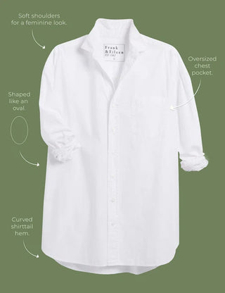 Frank & Eileen Shirley Oversized Button-Up Shirt, White