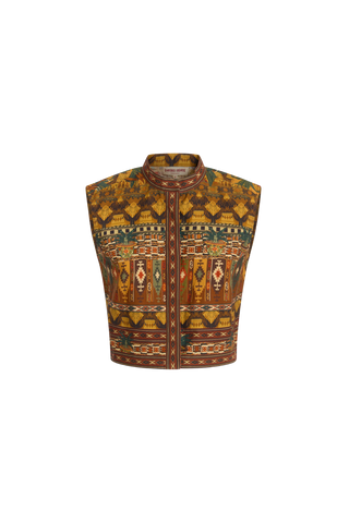 Emporio Sirenuse Andorra Desert Top, Multi 102